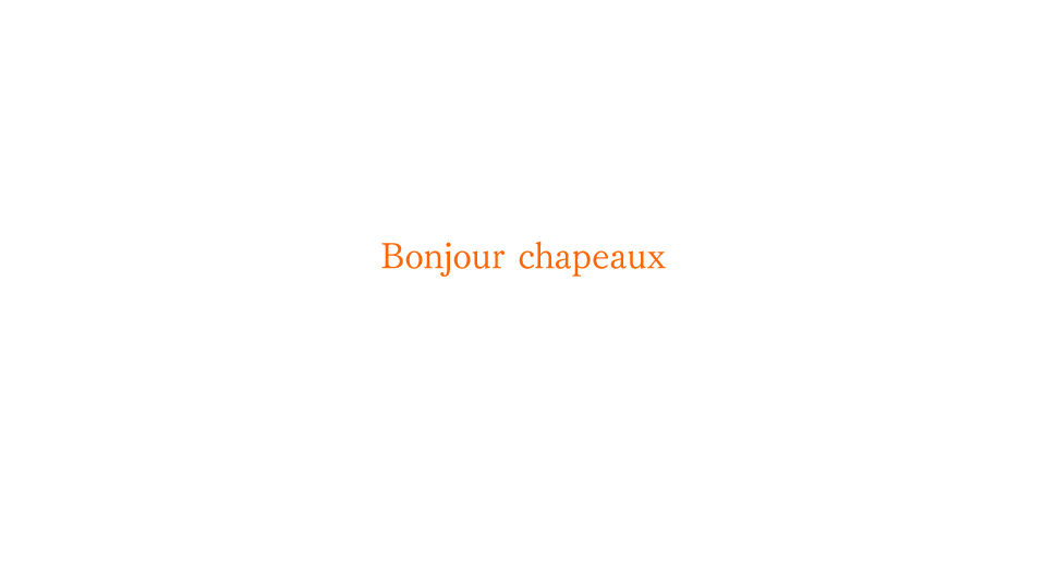 Bonjour chapeaux 恋する帽子のコレクション